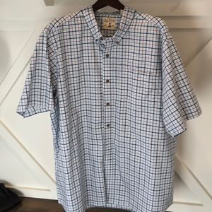 Men’s 3XLT casual plaid short sleeve - like new!!